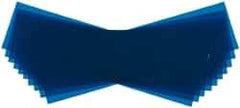 Made in USA - 10 Piece, 5" Wide x 20" Long Plastic Shim Stock Sheet - Blue, ±10% Tolerance - Apex Tool & Supply