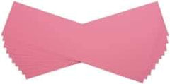 Made in USA - 10 Piece, 5" Wide x 20" Long Plastic Shim Stock Sheet - Pink, ±10% Tolerance - Apex Tool & Supply