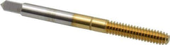 Balax - #10-24 UNC H6 Thread Limit Bottoming Thread Forming Tap - High Speed Steel, TiN Finish, 2-3/8" OAL, 7/8" Thread Length, Right Hand Thread, Series BXB - Apex Tool & Supply