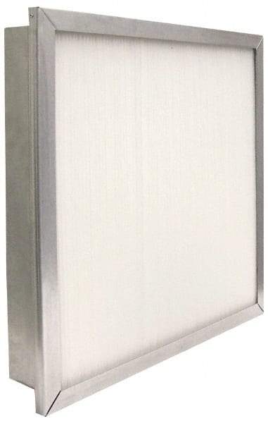 PrecisionAire - 12" Noml Height x 24" Noml Width x 4" Noml Depth, 80 to 85% Capture Efficiency, Wireless Pleated Air Filter - MERV 13, Fiberglass, Integrated Metal Frame, 1,000 CFM, For Precisionaire Type 9 Holding Frame - Apex Tool & Supply