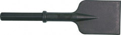 Ingersoll-Rand - 5" Head Width, 18" OAL, 1-1/8" Shank Diam, Asphalt Cutter Chisel - Hex Drive, Hex Shank, Steel - Apex Tool & Supply