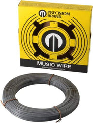 Value Collection - 15 Gage, 0.035 Inch Diameter x 306 Ft. Long, High Carbon Steel, Tempered Music Wire Coil - ASTM A228, 1 Lb. Shipping Weight - Apex Tool & Supply