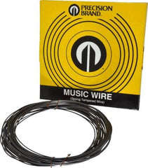 Value Collection - 30 Gage, 0.08 Inch Diameter x 59 Ft. Long, High Carbon Steel, Tempered Music Wire Coil - ASTM A228, 1 Lb. Shipping Weight - Apex Tool & Supply