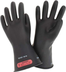Salisbury by Honeywell - Class 0, Size L (9), 11" Long, Rubber Lineman's Glove - 1,000 AC Max Use Voltage, 5,000 AC Test Voltage, Black, ASTM D120, IEC EN60903 - Apex Tool & Supply