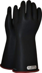 Salisbury by Honeywell - Class 1, Size 2XL (11), 14" Long, Rubber Lineman's Glove - 7,500 AC Max Use Voltage, 10,000 AC Test Voltage, Black/Red, ASTM D120, IEC EN60903 - Apex Tool & Supply