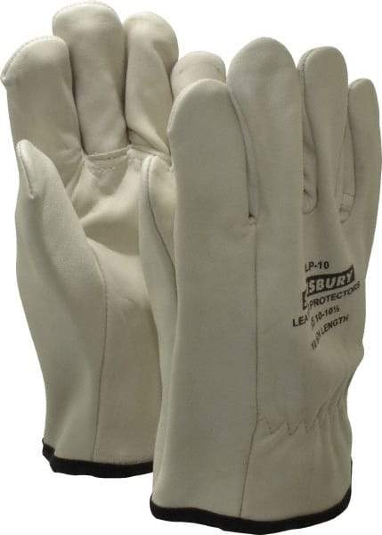 Salisbury by Honeywell - Size XL (10), 10" Long, Cowhide Leather Protector - Not for Electrical Protection (ASTM F696-02), Wear Over Rubber Insulating Gloves, ASTM F496 - Apex Tool & Supply