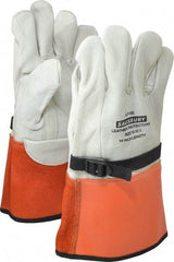 Salisbury by Honeywell - Size XL (10), 14" Long, Cowhide Leather Protector - Not for Electrical Protection (ASTM F696-02), Wear Over Rubber Insulating Gloves, ASTM F496 - Apex Tool & Supply