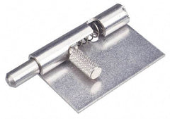 Made in USA - 4" Long x 1" Wide x 0.05" Thick, Keeper Hinge - Stainless Steel - Apex Tool & Supply