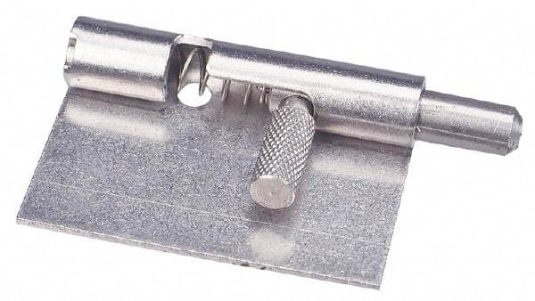 Made in USA - 1-3/4" Long x 1" Wide x 0.05" Thick, Keeper Hinge - Stainless Steel - Apex Tool & Supply