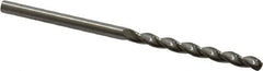 M.A. Ford - #41 150° Solid Carbide Jobber Drill - Bright Finish, Right Hand Cut, Parabolic Flute, Straight Shank, 2" OAL, Standard Point - Apex Tool & Supply
