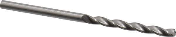M.A. Ford - #40 150° Solid Carbide Jobber Drill - Bright Finish, Right Hand Cut, Parabolic Flute, Straight Shank, 2" OAL, Standard Point - Apex Tool & Supply