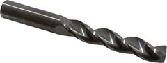 M.A. Ford - 1/2" 150° Solid Carbide Jobber Drill - Bright Finish, Right Hand Cut, Parabolic Flute, Straight Shank, 4-3/4" OAL, Standard Point - Apex Tool & Supply