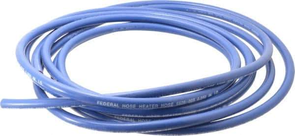 Federal Hose - 1/4" ID x 0.58" OD x 25' OAL, Heater Hose - -65 to 350°F, Blue - Apex Tool & Supply