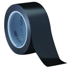List 471 4" x 36 yds Vinyl Tape - Black - Apex Tool & Supply