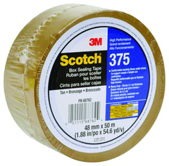 List 375 72mm x 50m High Performance Box Sealing Tape - Tan - Apex Tool & Supply