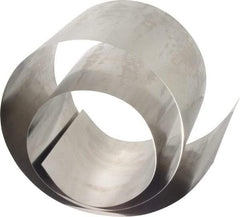 Made in USA - 50 Inch Long x 6 Inch Wide x 0.01 Inch Thick, Roll Shim Stock - Stainless Steel - Apex Tool & Supply