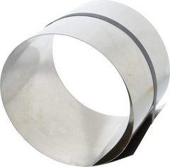 Made in USA - 50 Inch Long x 6 Inch Wide x 0.02 Inch Thick, Roll Shim Stock - Stainless Steel - Apex Tool & Supply