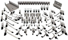 Kennedy - Tool Holder Sets For Square Hole Pegboard - Steel, 60 Piece Set - Apex Tool & Supply