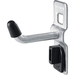 Kennedy - 1/4" Diam, 1" Long Single Vertical End Pegboard Hook - Steel - Apex Tool & Supply
