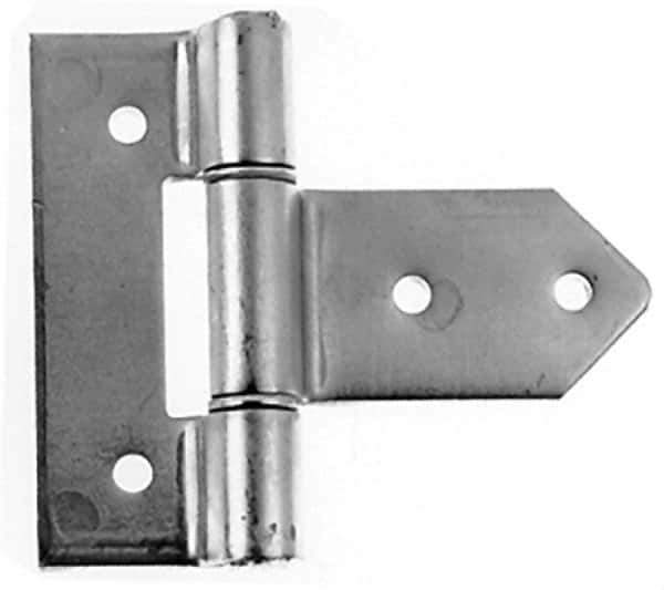 Made in USA - 3-3/4" Long x 2" Wide, Hinge - Zinc, Zinc Plated Finish - Apex Tool & Supply