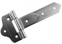 Made in USA - 8" Long x 2" Wide, Hinge - Aluminum, Brushed Finish - Apex Tool & Supply