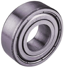 Value Collection - 1-1/8" Bore Diam, 2-1/2" OD, Double Shield Semi Ground Extra Light Radial Ball Bearing - 5/8" Wide, 1 Row, Round Bore, 2,195 Lb Static Capacity, 3,751 Lb Dynamic Capacity - Apex Tool & Supply