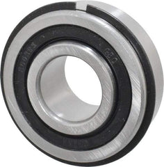 Value Collection - 3/4" Bore Diam, 1-3/4" OD, Double Seal Semi Ground Extra Light Radial Ball Bearing - 1 Row, Round Bore, 707 Lb Static Capacity, 1,366 Lb Dynamic Capacity - Apex Tool & Supply