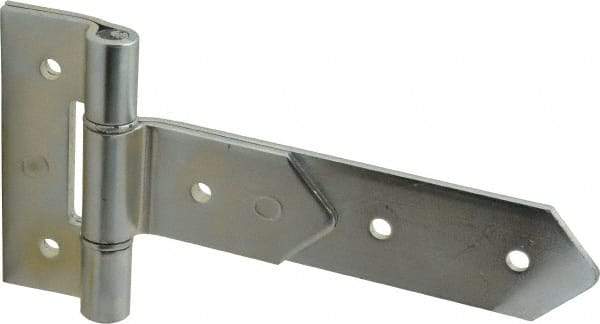 Made in USA - 8" Long x 2" Wide, Hinge - Zinc, Zinc Plated Finish - Apex Tool & Supply