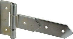 Made in USA - 8" Long x 2" Wide, Hinge - Zinc, Zinc Plated Finish - Apex Tool & Supply