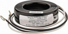 Simpson Electric - 2 VA Burden, 200 Amp AC Input, 5 Amp AC Output, 50 to 400 Hz, Panel Meter Donut Current Transformer - Screw Terminal, For Use with AC Ammeter - Apex Tool & Supply