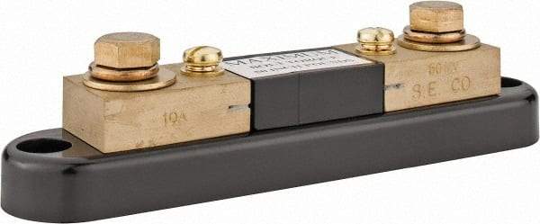 Simpson Electric - Panel Meter Portable Shunt - 10, 50 mV Drop, Screw Terminal, For Use with Falcon Series 200 mVDC Meters - Apex Tool & Supply