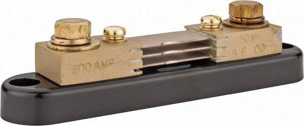 Simpson Electric - Panel Meter Portable Shunt - 200, 50 mV Drop, Screw Terminal, For Use with Falcon Series 200 mVDC Meters - Apex Tool & Supply