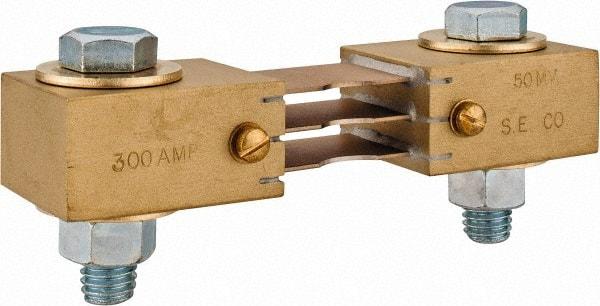 Simpson Electric - Panel Meter Switchboard Shunt - 300, 50 mV Drop, Screw Terminal, For Use with Falcon Series 200 mVDC Meters - Apex Tool & Supply