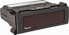 Simpson Electric - 3-1/2 Digits, Digital LCD, AC Ammeter, Panel Meter - 4-440 Hz, 250 VAC, Red - Apex Tool & Supply