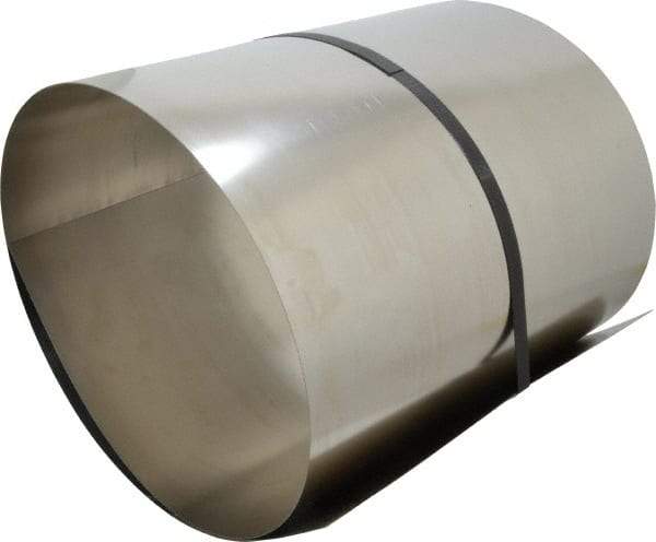 Made in USA - 50 Inch Long x 12 Inch Wide x 0.02 Inch Thick, Roll Shim Stock - Stainless Steel - Apex Tool & Supply