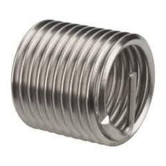 Heli-Coil - 7/16-20 UNF, 0.656" OAL, Free Running Helical Insert - 10-5/8 Free Coils, Tanged, 304 Stainless Steel, Bright Finish, 1-1/2D Insert Length - Apex Tool & Supply