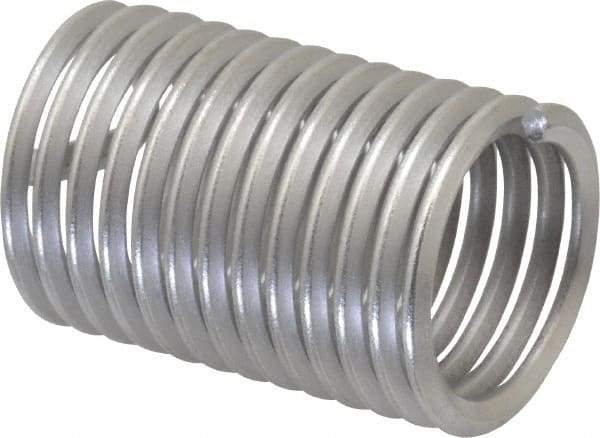 Heli-Coil - 3/4-10 UNC, 1-1/2" OAL, Free Running Helical Insert - 13 Free Coils, Tanged, 304 Stainless Steel, Bright Finish, 2D Insert Length - Apex Tool & Supply