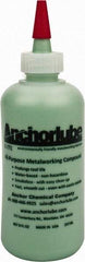 Made in USA - Anchorlube G-771, 8 oz Bottle Cutting Fluid - Water Soluble, For Broaching, Counterboring, Drawing, Drilling, Engraving, Fly-Cutting, Hole Extruding, Milling, Piercing, Punching, Sawing, Seat Forming, Spot Facing, Tapping - Apex Tool & Supply