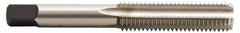 Hertel - 1-8 UNC, H6, 4 Flute, Bottoming Chamfer, Bright Finish, High Speed Steel Hand STI Tap - 5-3/4" OAL, 2-9/16" Thread Length - Apex Tool & Supply