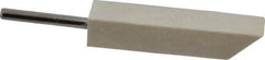 Made in USA - 3/8" Diam, 1/8" Shank Diam, Taper Shaped Mounted Bob - Hard Density, 1-3/4" Head Length, 1-1/2" Shank Length, Wool Felt, for Reciprocating Tools - Apex Tool & Supply