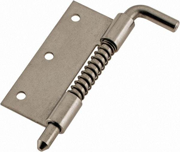 Made in USA - 7/8" Wide x 0.05" Thick, 302/304 Hinge - Stainless Steel, Polished Finish - Apex Tool & Supply