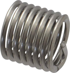 Heli-Coil - M10x1.50 Metric Coarse, 15mm OAL, Free Running Helical Insert - 8 Free Coils, Tanged, Stainless Steel, Bright Finish, 1-1/2D Insert Length - Apex Tool & Supply