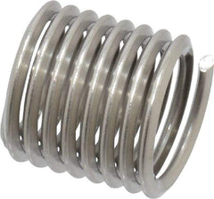 Heli-Coil - M12x1.75 Metric Coarse, 18mm OAL, Free Running Helical Insert - 8-1/4 Free Coils, Tanged, Stainless Steel, Bright Finish, 1-1/2D Insert Length - Apex Tool & Supply