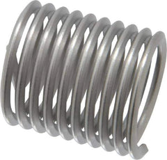 Heli-Coil - M16x2.00 Metric Coarse, 24mm OAL, Free Running Helical Insert - 9-3/4 Free Coils, Tanged, Stainless Steel, Bright Finish, 1-1/2D Insert Length - Apex Tool & Supply