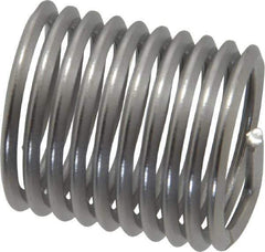 Heli-Coil - M20x2.50 Metric Coarse, 30mm OAL, Free Running Helical Insert - 13-5/8 Free Coils, Tanged, Stainless Steel, Bright Finish, 1-1/2D Insert Length - Apex Tool & Supply