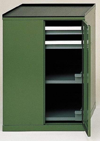 LISTA - 2 Drawer Machine Accessory Cabinet - 28-1/4 Inches Wide x 39-3/8 Inches High x 29-1/2 Inches Deep, 5,000 Lbs. Load Capacity - Apex Tool & Supply