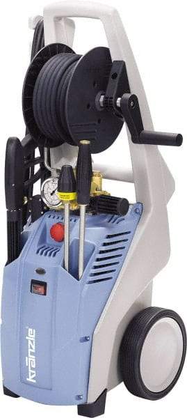 Kranzle - Electric, 15 Amp, 1.6 hp, 1,650 psi, 1.7 GPM, Cold Water Pressure Washer - 50' x 3/8" Hose, 110 Max Volts - Apex Tool & Supply
