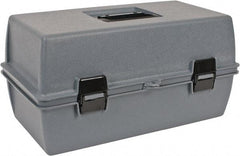Flambeau - 1 Compartment Utility Tool Box - 15-5/8" Wide x 6-1/2" Deep x 7-3/4" High, Copolymer Resin, Gray - Apex Tool & Supply