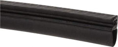 Made in USA - 13mm High, 10mm Max Compression, Keltan Clip On Gasket - 19-10 Door Gauge, 20mm Wide, Cut to Length - Apex Tool & Supply