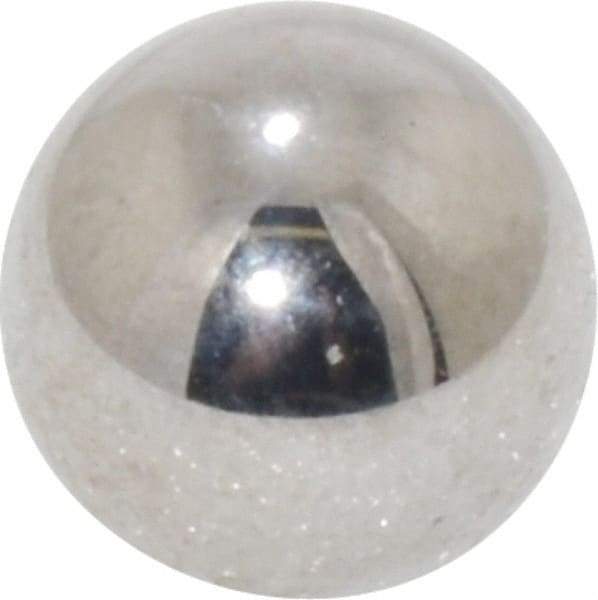 Value Collection - 3/8 Inch Diameter, Grade 25, Chrome Steel Ball - 62 to 66 C Hardness, 0.00005 Inch Diameter Deviation, 0.000025 Inch Sphericity - Apex Tool & Supply